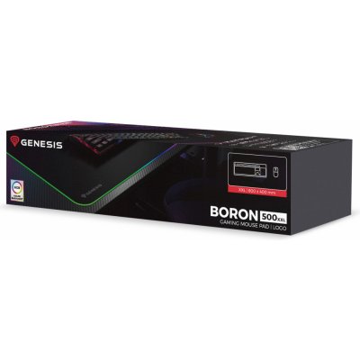 Herní podložka pod myš s RGB podsvícením Genesis BORON 500 XXL, 800x400mm NPG-2110 – Zbozi.Blesk.cz