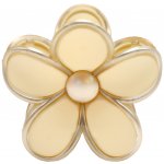 Skřipec na vlasy - květ Barva: černá – Zboží Mobilmania