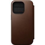 Pouzdro Nomad Modern Leather Folio iPhone 15 Pro hnědé – Sleviste.cz