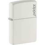 Zippo Mat benzínový te Logo bílý 26417 – Hledejceny.cz