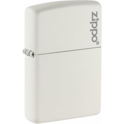 Zippo Mat benzínový te Logo bílý 26417 – Hledejceny.cz