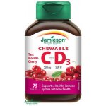 Jamieson Vitamíny C a D3 třešeň cucací 75 tablet – Hledejceny.cz