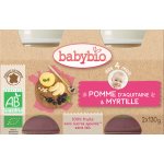 Babybio Jablko borůvky 2 x 130 g – Zboží Dáma