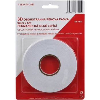 Tempus Oboustranná pěnová lepicí páska ST-7201 bílá