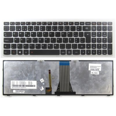 klávesnice Lenovo IdeaPad G50 G70 B50 Z50 černá/stříbrná UK podsvit