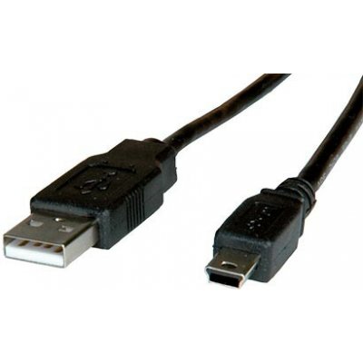 Roline 7611990182404 USB 2.0, USB A(M) - miniUSB 5pin B(M), 1,8m, černý – Hledejceny.cz