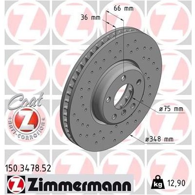 Brzdový kotouč ZIMMERMANN 150.3478.52 (150347852)