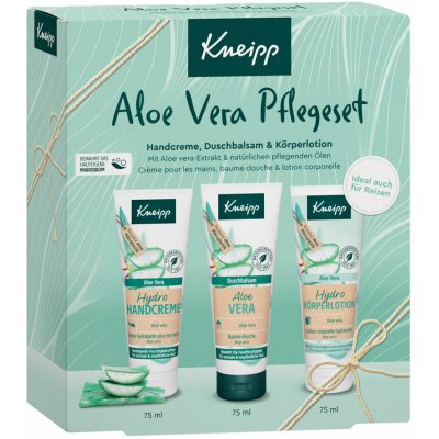 Kneipp Aloe Vera sprchový gel 75 ml + tělové mléko 75 ml + krém na ruce 75 ml dárková sada – Hledejceny.cz