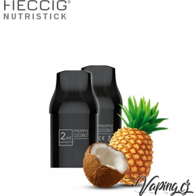 Heccig NUTRISTICK DV2 2x cartridge PINEAPPLE COCONUT ananas kokos 15 mg – Zboží Mobilmania