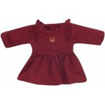 Z&Z Dětské teplákové šatičky tunika Princess bordó – Zboží Dáma