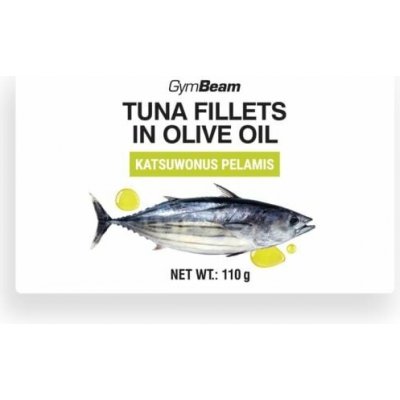 GymBeam Tuna fillets in olive oil 110 g – Zboží Dáma