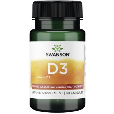 Swanson Vitamín D3 High Potency 30 kapslí – Hledejceny.cz
