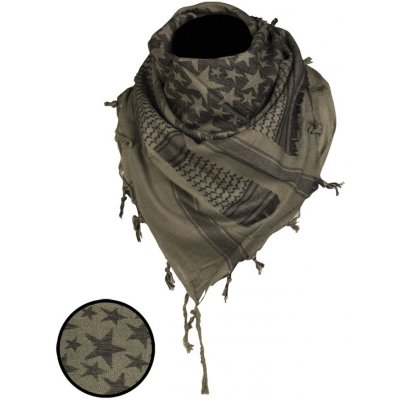 Šátek Mil-tec Shemagh Star olivový – Zboží Dáma
