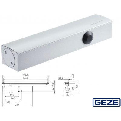 Geze TS 5000 L 027351 stříbrná – Hledejceny.cz