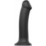 Strap-on-me SemiRealistic Dual Density Bendable Dildo Black M – Zboží Dáma