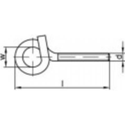 TOOLCRAFT 159631 Silný stropní hák 16 cm Galvanicky pozinkovaná ocel M12 10 ks – Hledejceny.cz
