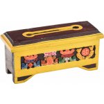 Sanu Babu Krabička na pálení vonných tyčinek vyřezávaná malovaná 19 x 6 x 9 cm – Hledejceny.cz