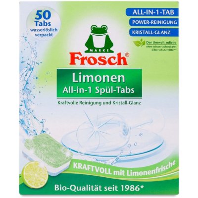 Frosch All-in-1 tablety do myčky Limonen 50 ks BIO