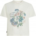 Icebreaker Merino 150 Tech Lite SS Crop Tee NZ Flora Women ECRU HTHR bílá – Zboží Dáma