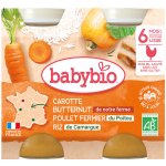 Babybio Mrkev s máslovou dýni kuřetem a rýži 2 x 200 g – Zboží Dáma