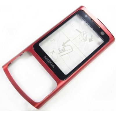 Kryt Nokia 6700 Slide přední červený – Zboží Mobilmania