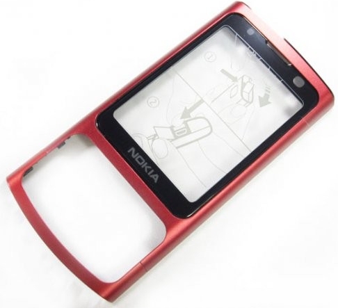 Kryt Nokia 6700 Slide přední červený