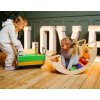 Montessori smyslová pomůcka Montessori houpačka Sway Rainbow Natural Color Duha Toddler in Family