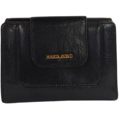 Marta Ponti dámská kožená peněženka černá B120702 – Zboží Mobilmania