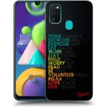 Pouzdro Picasee silikonové Samsung Galaxy M21 M215F - Motto life černé
