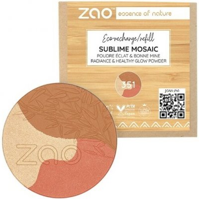 Zao Teint Rouge-HighlighterRefill Sublime Mosaic 352 Hale Sunset 8 g – Zboží Mobilmania