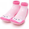 Dětská ponožkobota Komuello ponožkoboty Cute Fox Pink