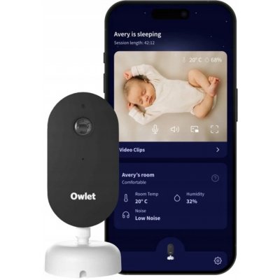 Owlet Cam2 dětská chůvička s magnetickou základnou White – Sleviste.cz