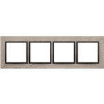 Simon DRN4/93 Betonový rámeček 4-násobný světlý beton/antracit – Hledejceny.cz