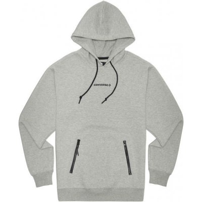 Converse COURT LIFESTYLE PULLOVER HOODIE Šedá – Zboží Mobilmania