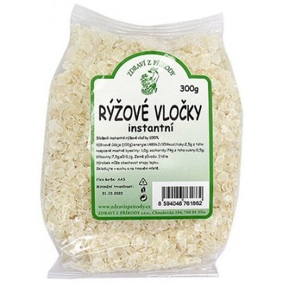 Zdraví z přírody s.r.o. Vločky rýžové instantní 300 g