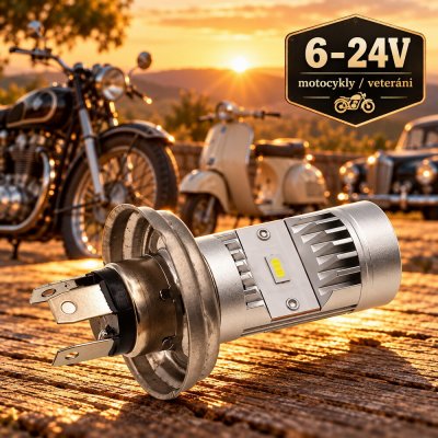 CSP LED P45t bílá, 6-24V, motocyklová, veteráni – Hledejceny.cz