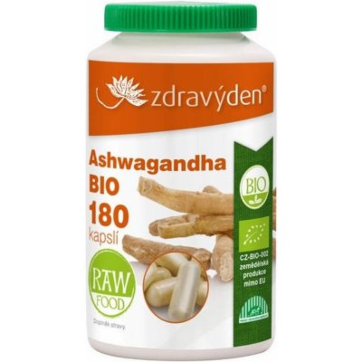 Zdravý den Ashwagandha 180 kapslí – Hledejceny.cz