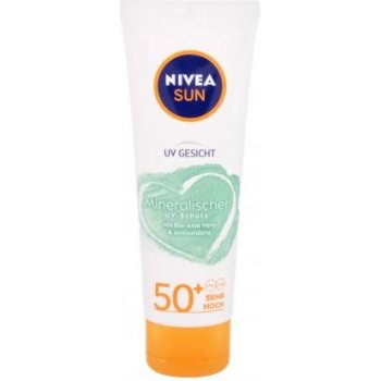 Nivea Sun Mineral UV-ochrana SPF50+ pleťový krém na opalování s minerálními  filtry 50 ml od 224 Kč - Heureka.cz