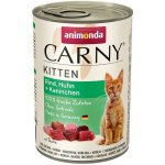 Carny Kitten hovězí kuřecí a králičí 400 g – Zboží Mobilmania