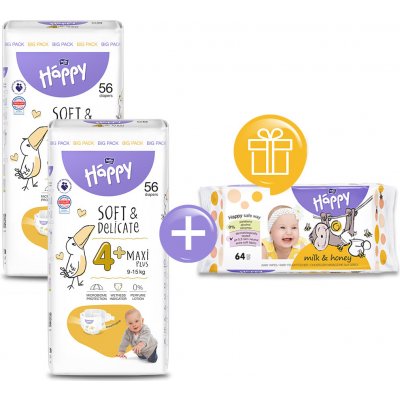 Bella Baby Happy Maxi Plus Pack 4+ 2x56 ks – Zbozi.Blesk.cz