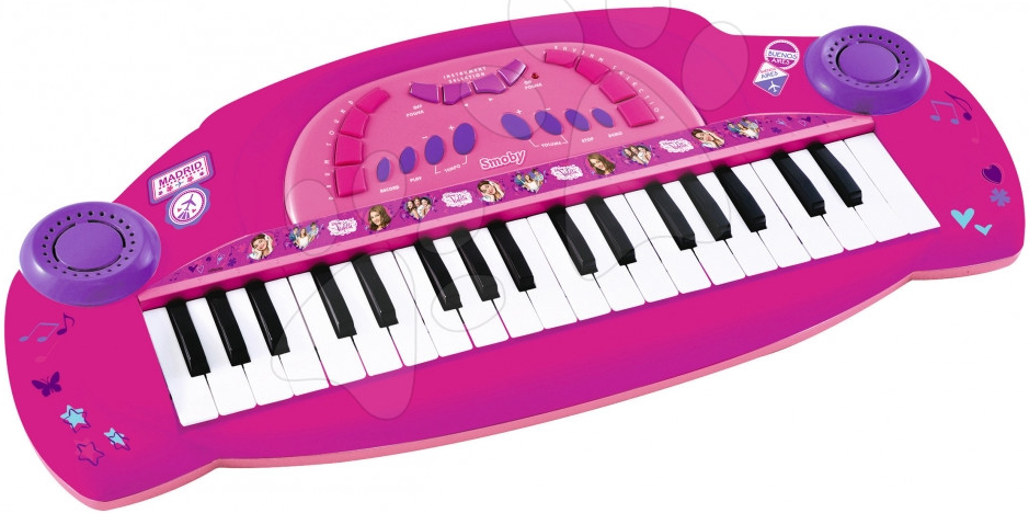 Specifikace Smoby elektronické piano pro děti Violetta 27224 růžové -  Heureka.cz