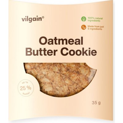 Vilgain Oatmeal Butter Cookie 35 g – Zboží Dáma