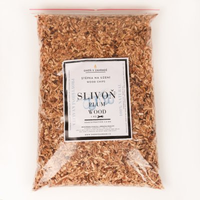 OHENVZAHRADE.CZ Prvotřídní dřevní štěpka 6-12 mm švestka 1 kg – Zboží Dáma