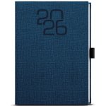 Baloušek Oskar Fabric A5 Týdenní 2026 modrá – Hledejceny.cz