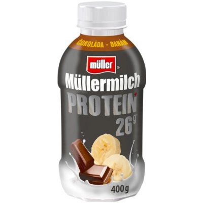 Müller Müllermilch Mléčný nápoj protein čokoláda a banán 400g – Zboží Mobilmania