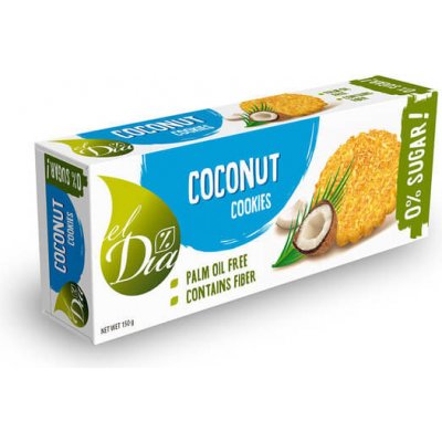 El Dia Sušenky bez cukru s kokosem 130 g – Zbozi.Blesk.cz