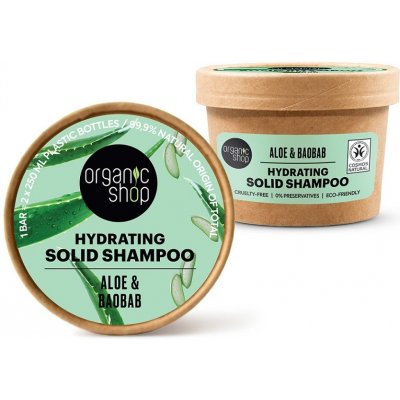 Organic Shop Aloe a baobab tuhý šampon 60 g