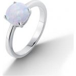 Nubis Stříbrný prsten s bílým opálem NB-5081-52 – Sleviste.cz