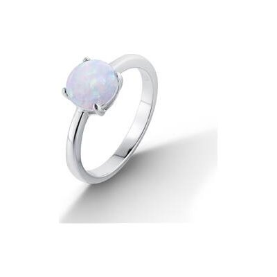 Nubis Stříbrný prsten s bílým opálem NB-5081-52 – Sleviste.cz