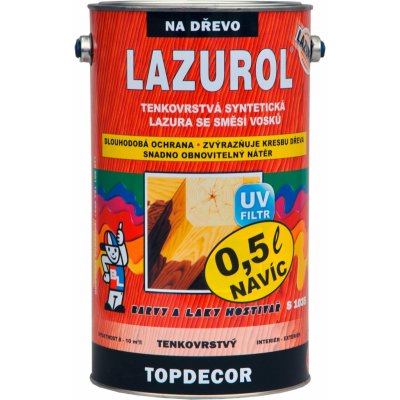 Lazurol Topdecor S1035 4,5 l ořech